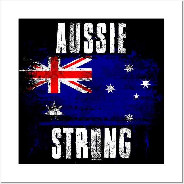 Aussie Strong - Cool Graffiti Australia Wall Art by Family Heritage Gifts